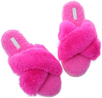 Millffy womens slippers cross band slippers